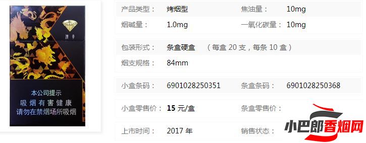 2023鉆石傳奇子龍香煙批發價格介紹截圖截圖