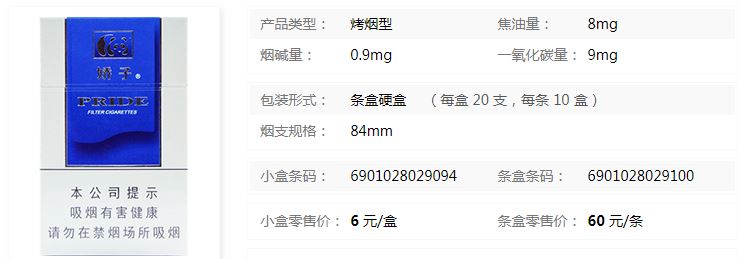 2023嬌子藍時代香煙批發(fā)價格介紹截圖